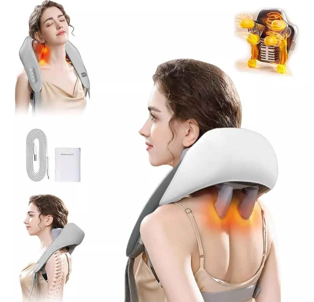Masajeador Shiatsu para Cuello y Hombros Naipo – Alivio Instantáneo y Confort